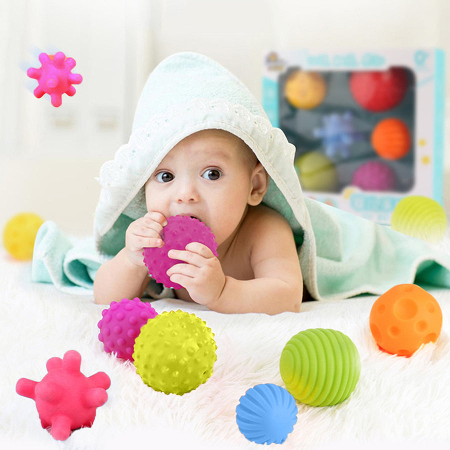 6Pcs Finger Trainer Soft Training Toy Portable Kids Hand Grip Ball Training Toy for Kids Image 1