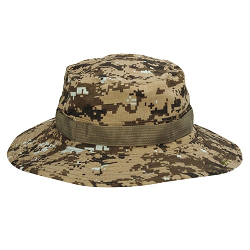 Sun Hat Snap Closure Wide Brim Multipurpose Camouflage Bucket Boonie Hat for Hunting Image 4