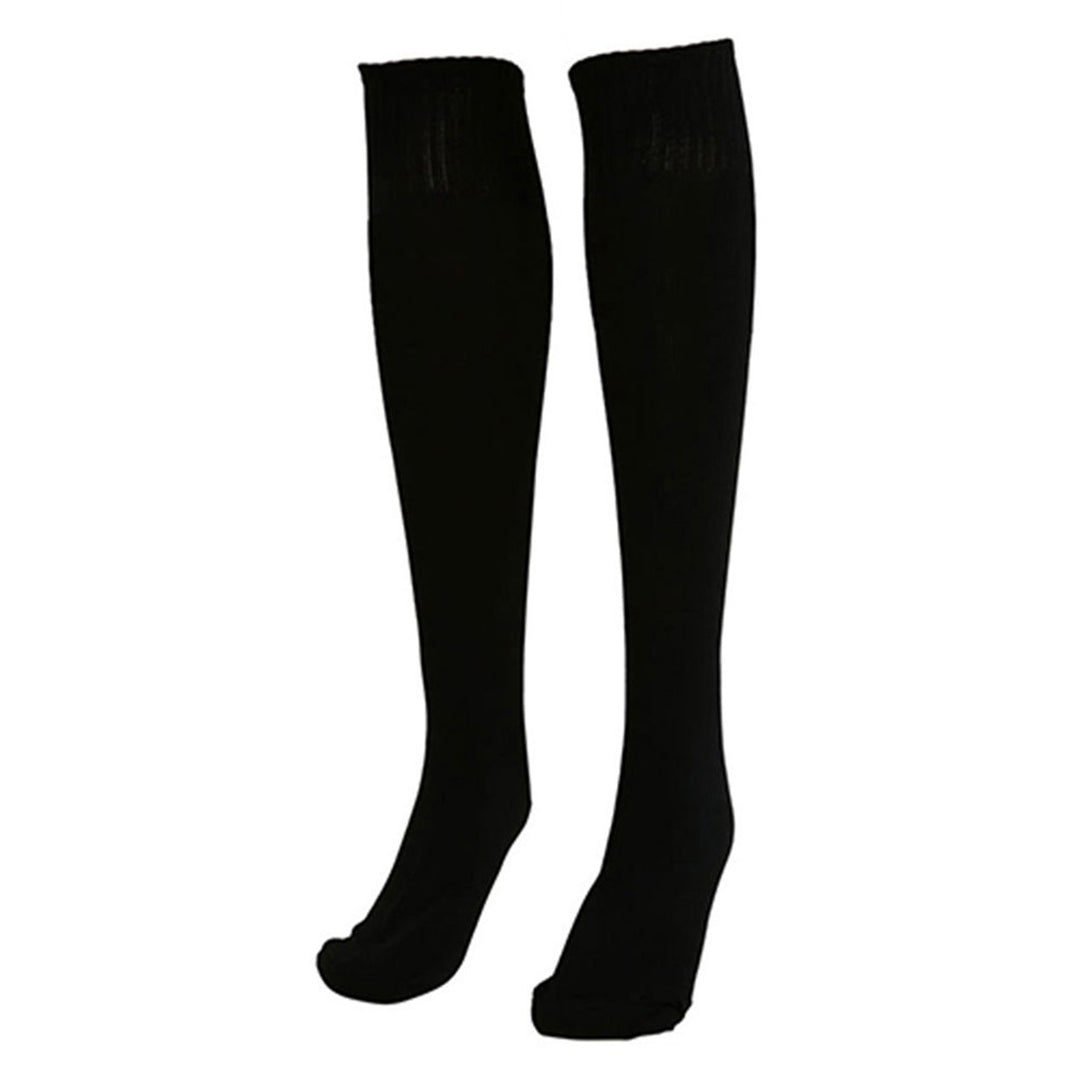 1 Pair Sports Socks Solid Color Anti-slide Spandex Anti-slide Knee Socks for Sports Image 3