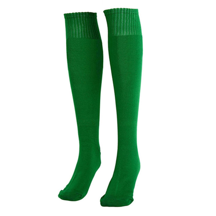 1 Pair Sports Socks Solid Color Anti-slide Spandex Anti-slide Knee Socks for Sports Image 1