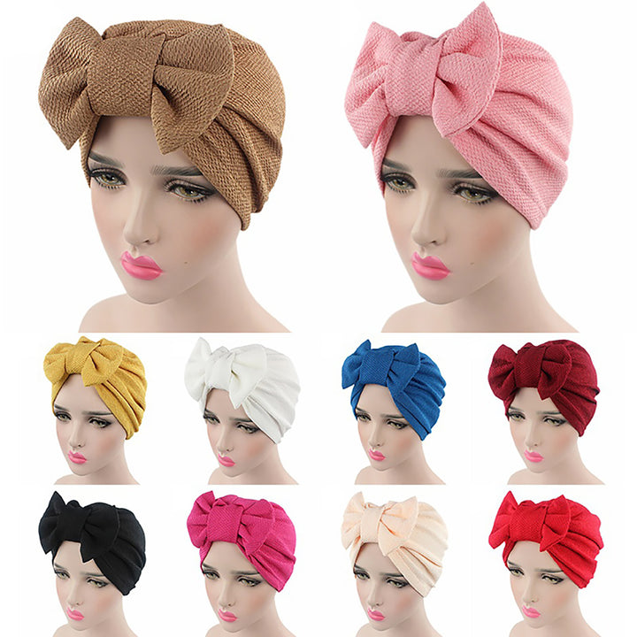 Hat Lovely Decorative Exquisite Womens Bowknot Turban for Women Image 4