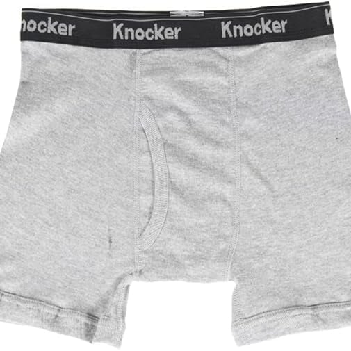 Knocker Mens 4 Pack Cotton Boxer Briefs Underwear Soft Comfortable Waistband Image 3