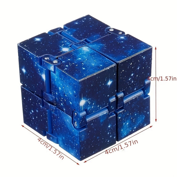 2PCS Infinity Cube Fidget Toy Mini Magic Cube Stress And Anxiety Reliever Finger Toy Image 3