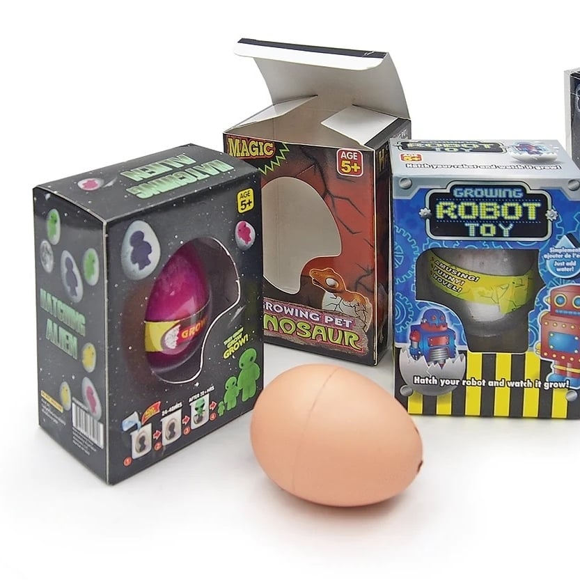 3-Pack Kids Water Hatching Toy Eggs - Easter Egg Basket Fillers Image 2
