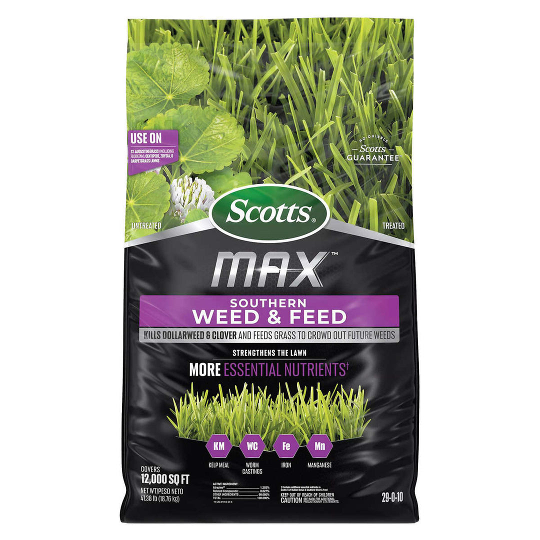 Scotts MAX Southern Weed and Feed41.38 Pound (12,000 Square Feet) Image 1