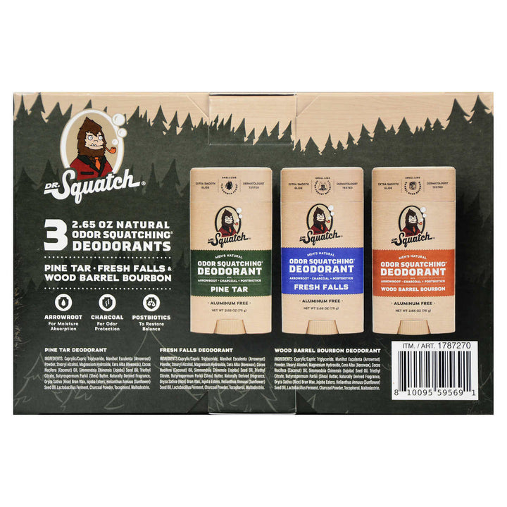 Dr Squatch Deodorant Essentials Bundle2.65 Ounce (Pack of 3) Image 2