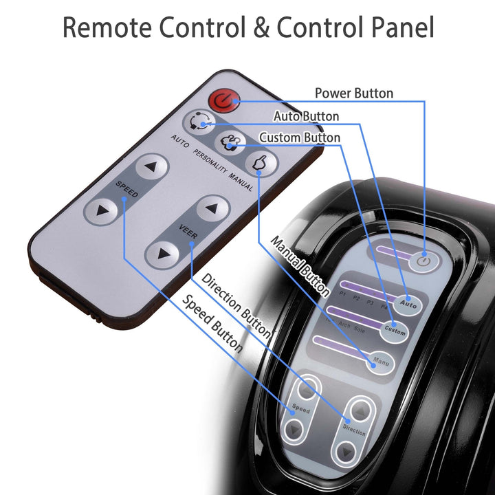 Shiatsu Foot Massager Kneading Rolling Leg Calf Ankle Switchable Machine Remote Image 7