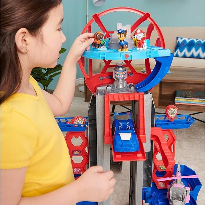 PAW Patrol Ultimate City Tower 3ft. Tall Transforming Tower with 6 Action FiguresToy CarLights and Sounds- Image 4