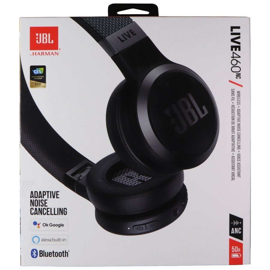 JBL Live 460NC - Wireless On-Ear Noise Cancelling Headphones - Black Image 1