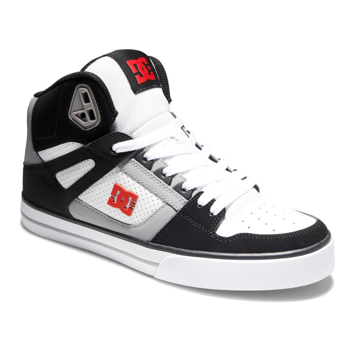 DC Shoes Mens Pure High-Top Shoes Black/White/Red - ADYS400043-XKWR BLACK/WHITE/RED Image 2