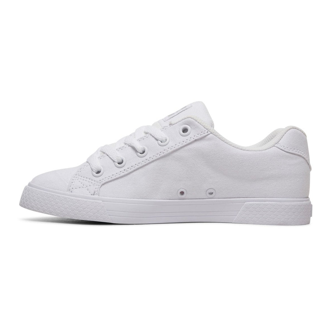 DC Shoes Womens Chelsea TX ShoesWhite/Silver - 303226-WS4 WHITE/SILVER Image 4