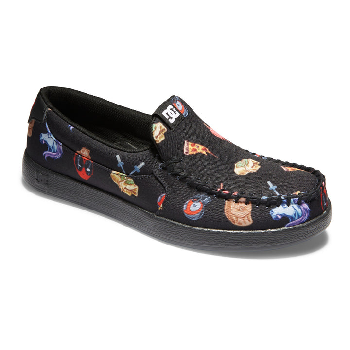 DC Shoes Mens Deadpool Villain 2 Slip-On Shoes Black/Print - ADYS100752-BKN BLACK/PRINT Image 2