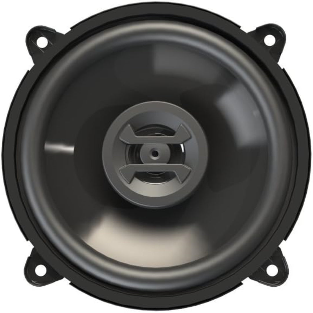 Pair of Zeus ZS525CX 5.25" Coaxial Car Speakers 200W 2-Way Audio Passive Crossover Black Complete Sound System by Image 1