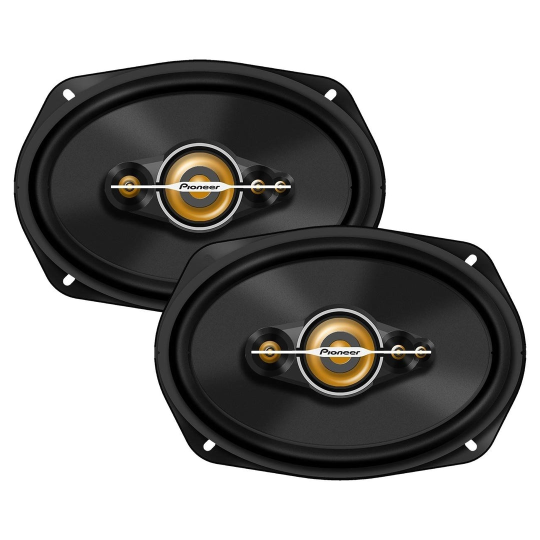 Pair of Pioneer TS-A6991F 6x9" 5-Way Coaxial Car Speakers: Clear Sound Easy Install Enhanced Bass Deep Basket Design for Image 2