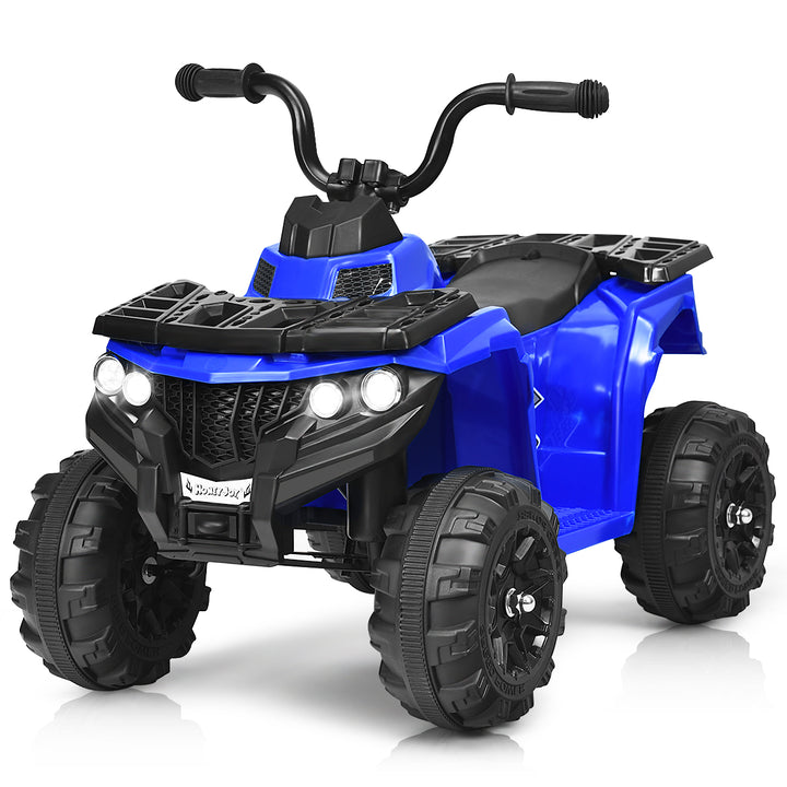 Costway Kids Ride On ATV Quad 4 Wheeler Electric Toy Car 6V Battery Power Led Lights Image 7