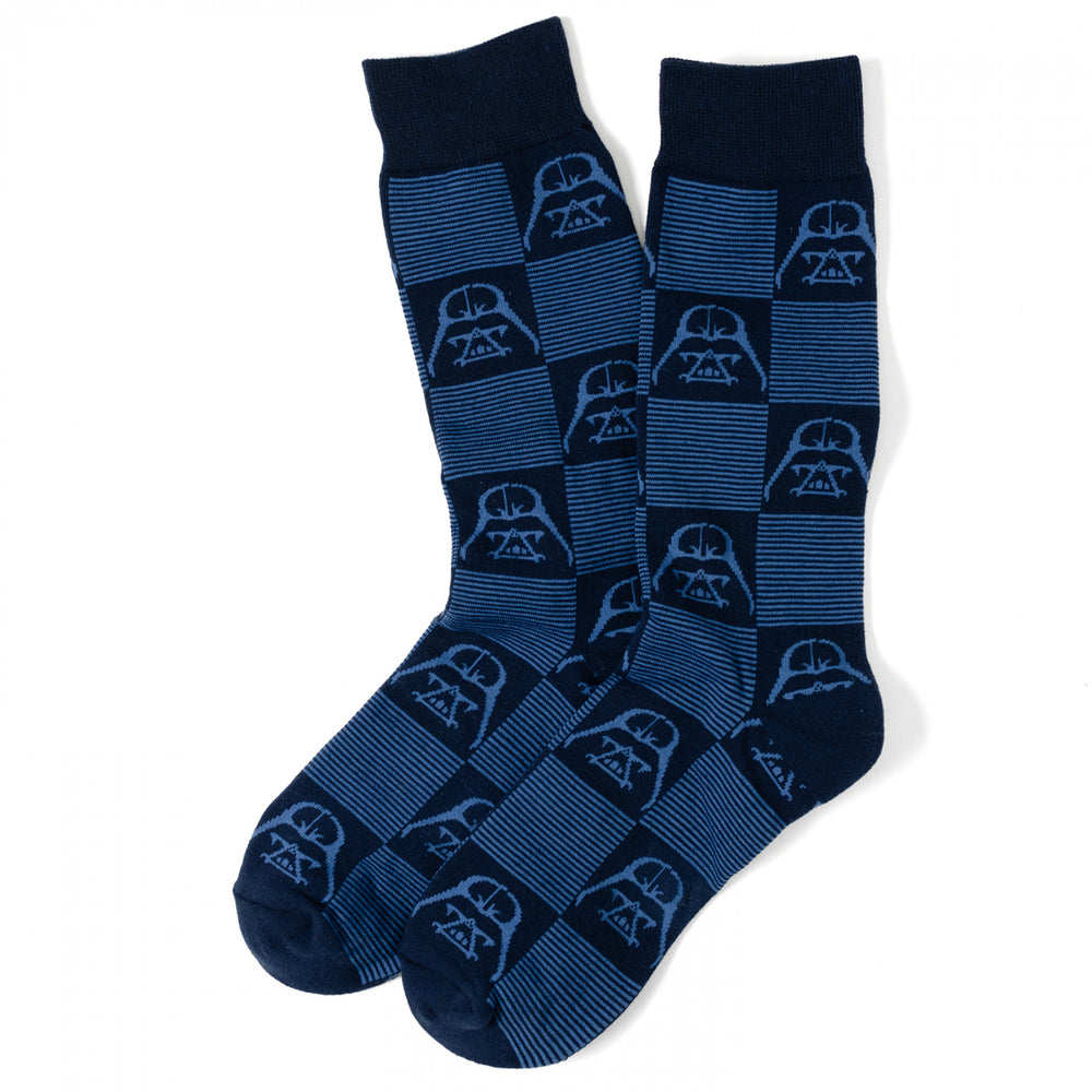 Star Wars Darth Vader Checkered Dress Socks Image 2