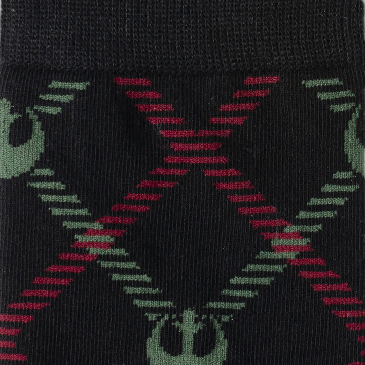 Star Wars Rebel Logo Plaid Dress Socks Image 3
