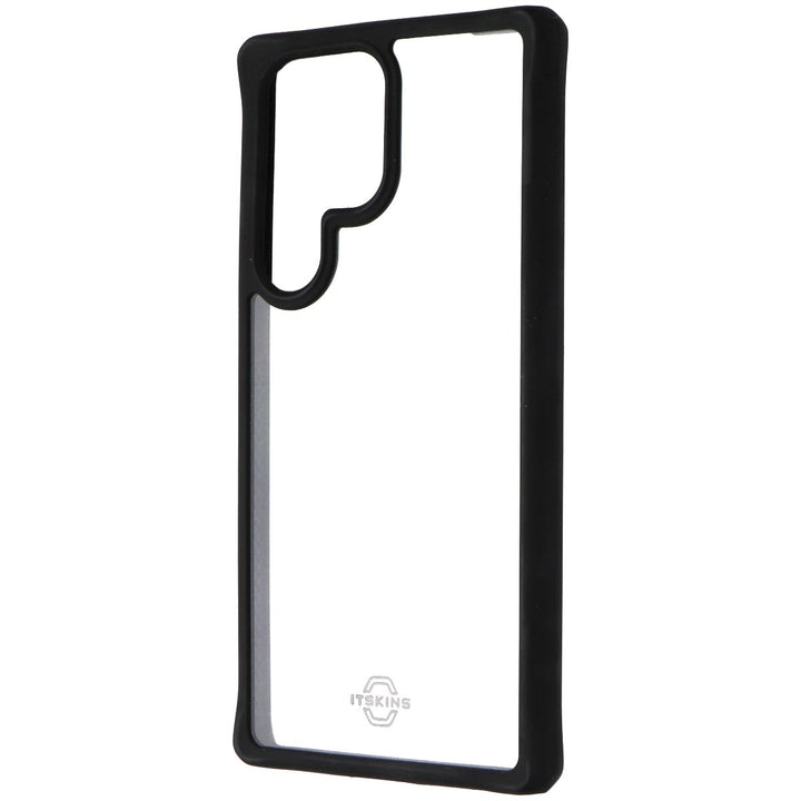 ITSKINS Hybrid_R // Solid Case for Samsung Galaxy S23 Ultra - Black/Clear Image 1