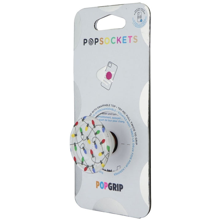 PopSockets PopGip Swappable Grip and Stand - Christmas Lights Image 1