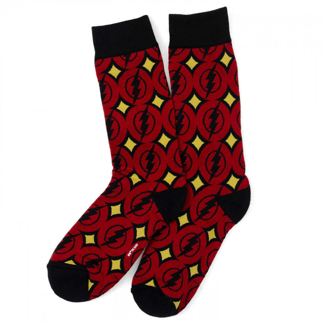 The Flash Circle Logo Pattern Dress Socks Image 2