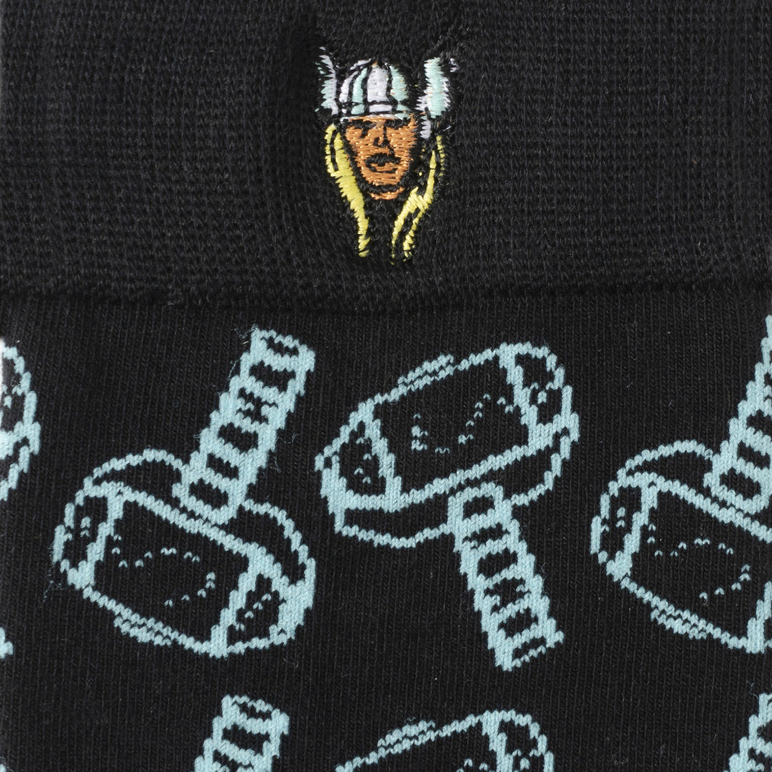 Thor Mjolnir Pattern Mens Socks Image 3