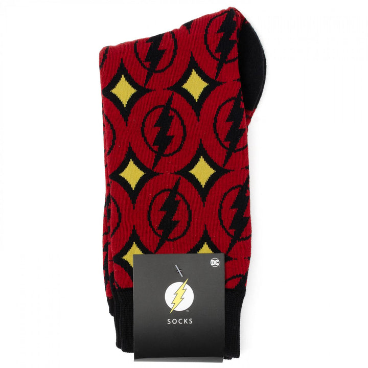 The Flash Circle Logo Pattern Dress Socks Image 4