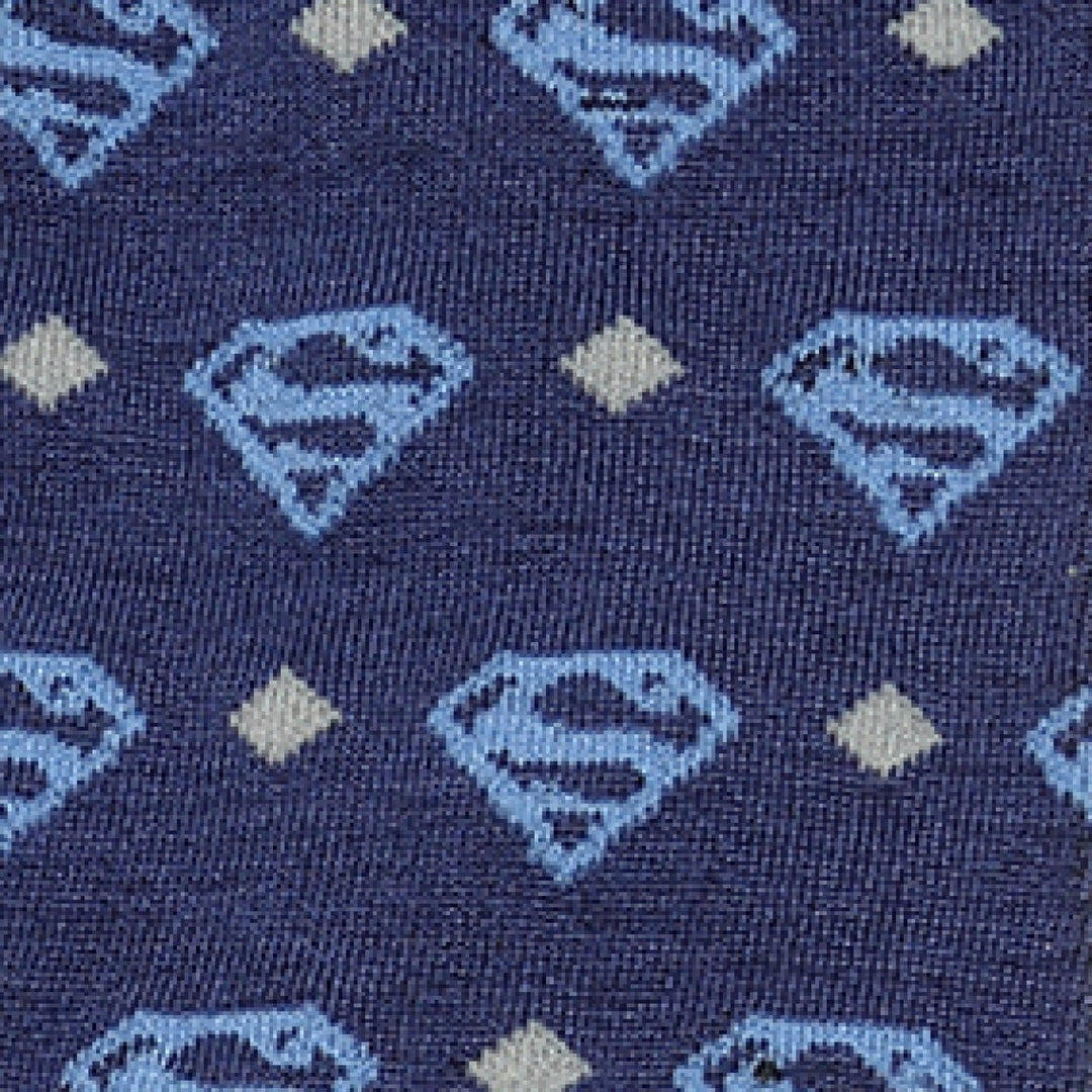 Superman Logo Diamond Pattern Dress Socks Image 3