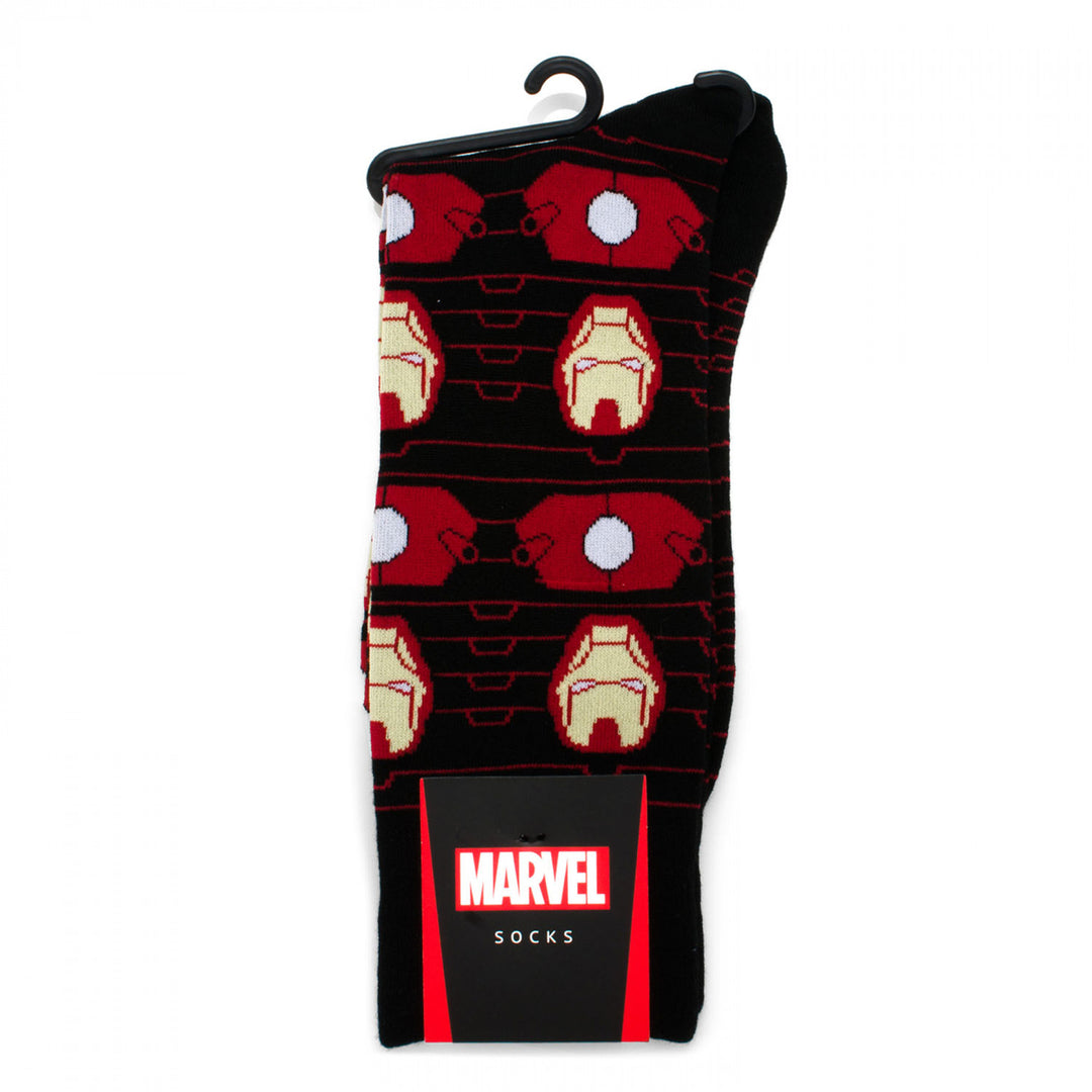 Iron Man Suit Striped Dress Socks Image 3