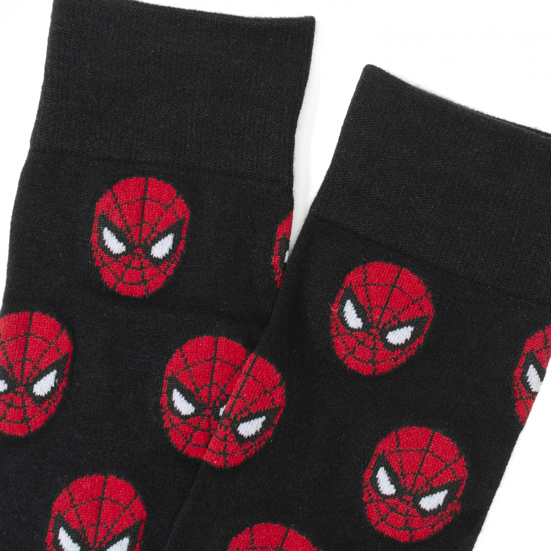 Spider-Man Mask Icons Dress Socks Image 4