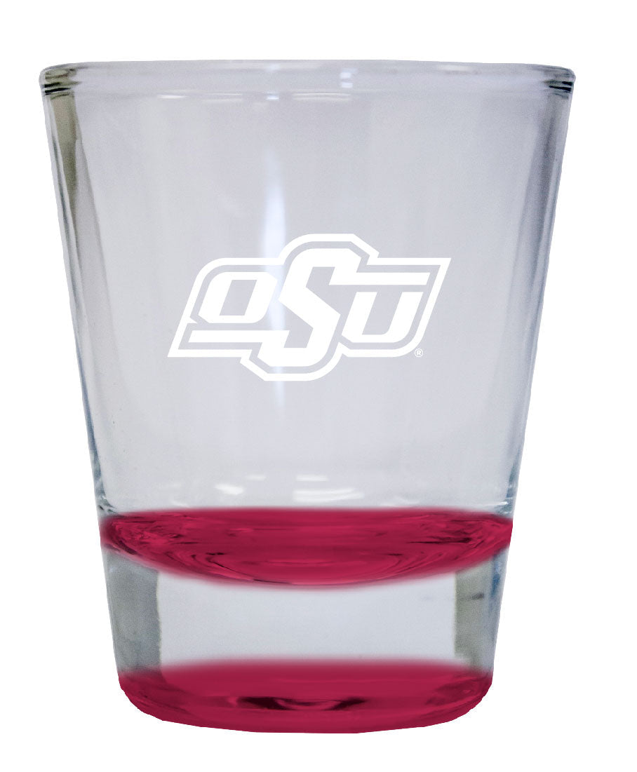 Oklahoma State Cowboys 2 oz Engraved Shot Glass Round Officially Licensed Collegiate Product Image 2