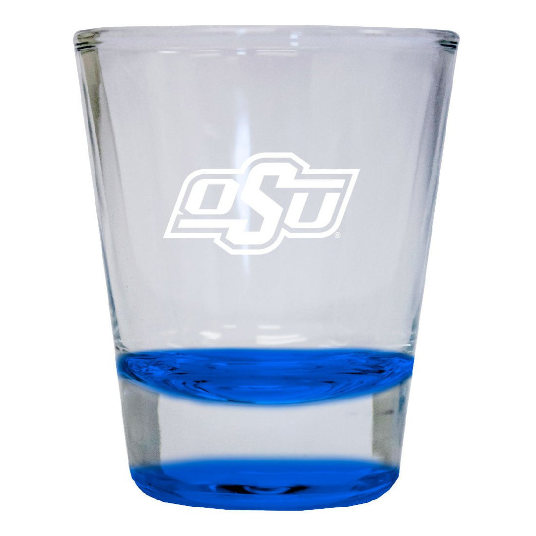 Oklahoma State Cowboys 2 oz Engraved Shot Glass Round Officially Licensed Collegiate Product Image 4