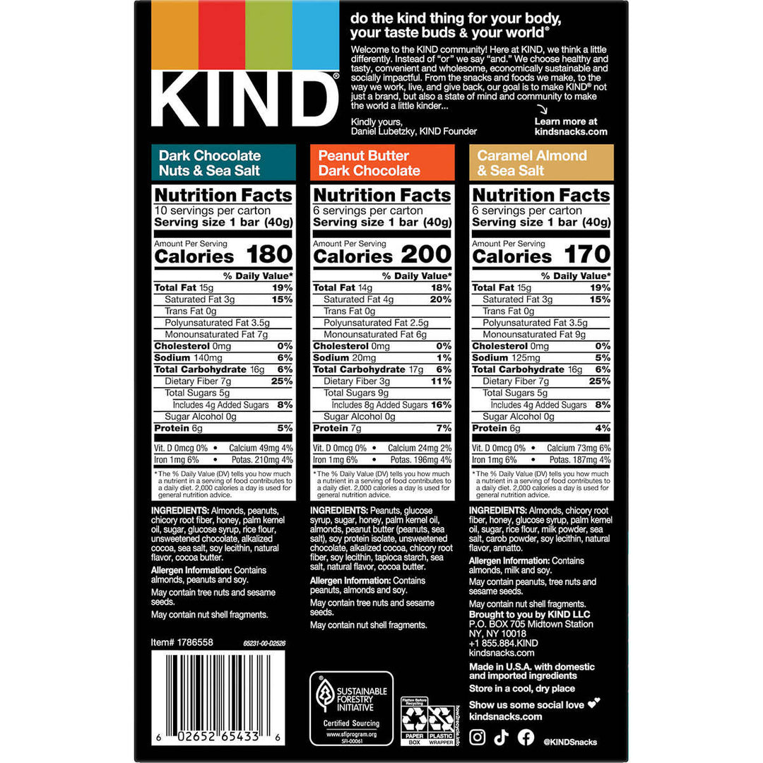 KIND Nut BarVariety Pack1.4 Ounce (Pack of 22) Image 2