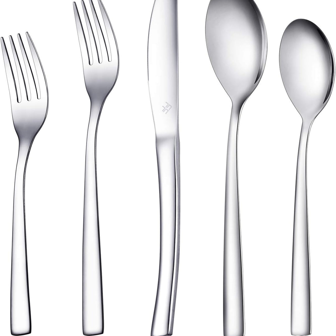 Ferfil Tableware Set Flatware Cutlery Service for 8 Mirror Polished 40 Piece Image 3