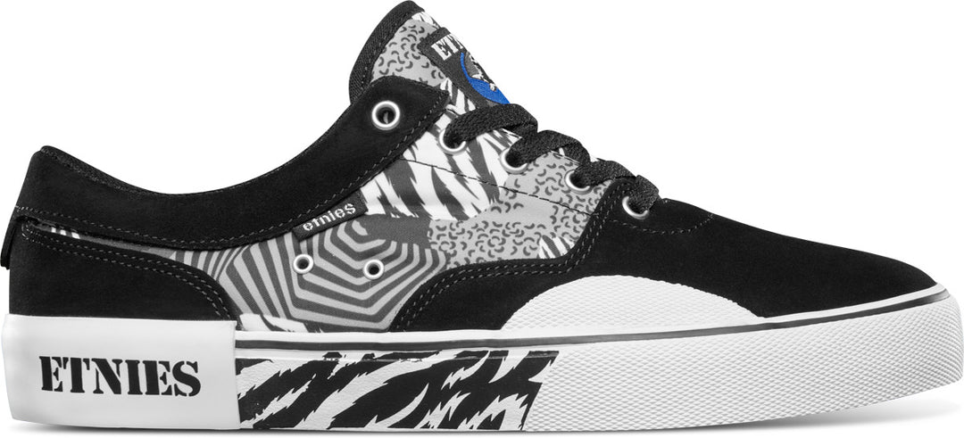 Etnies Mens Factor Skate Shoe Black/Print - 4101000553-358 BLACK/PRINT Image 2