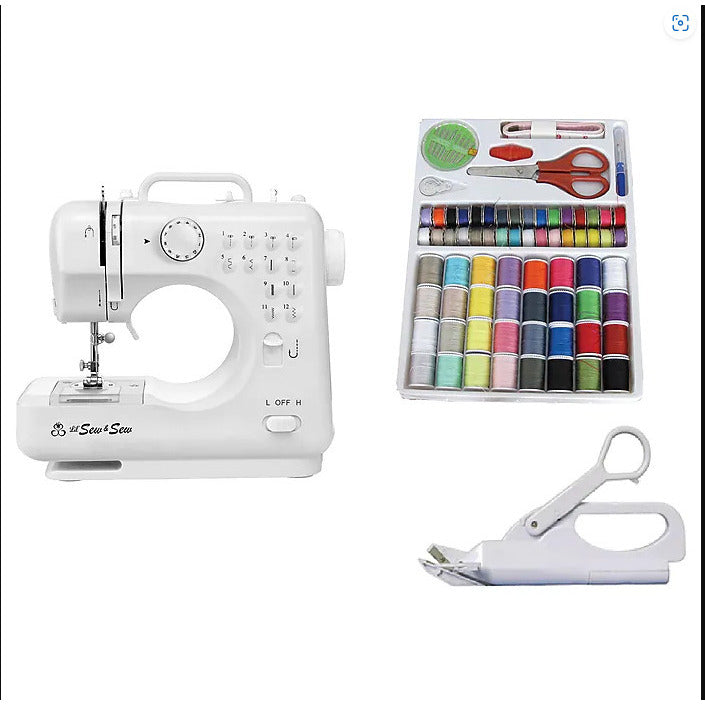 Michley Lil Sew and Sew Sewing Machine White- Image 3