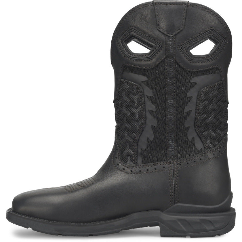 Double-H Boots Mens 11 Shadow Phantom Rider Wide Square Soft Toe Waterproof Roper Black - DH5381 BLACK Image 2