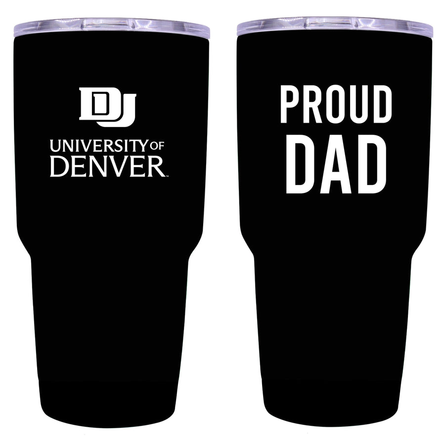 University of Denver Pioneers Proud Dad 24 oz Insulated Stainless Steel Tumbler Image 1