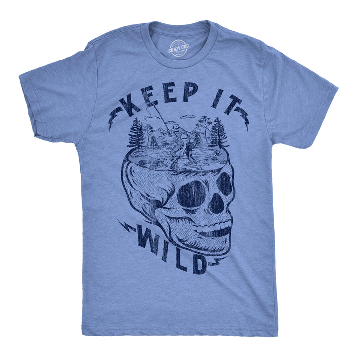 Mens Funny T Shirts Keep It Wild Sarcastic Nature Graphic Tee For Men Image 1