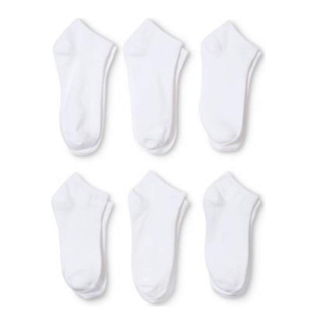 Women Low Cut Ankle Socks Bulk Packs Black and White Size 6-8 Cotton Blend Image 3