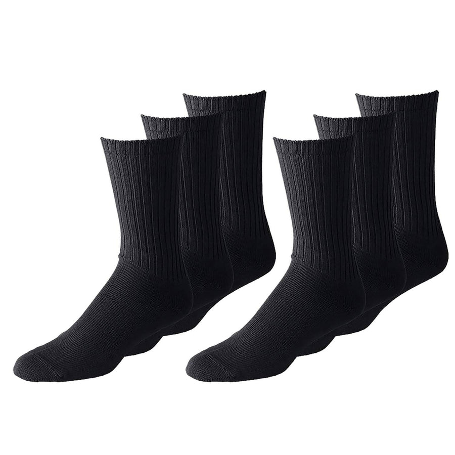 Mechaly Womens Athletic Crew Socks 60 Pairs Bulk Any Size Black White Grey Image 1