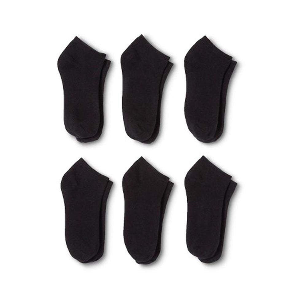 60 Pairs Womens Low Cut No Show Socks Black White Size 9-11 6-8 Cotton Bulk Image 1