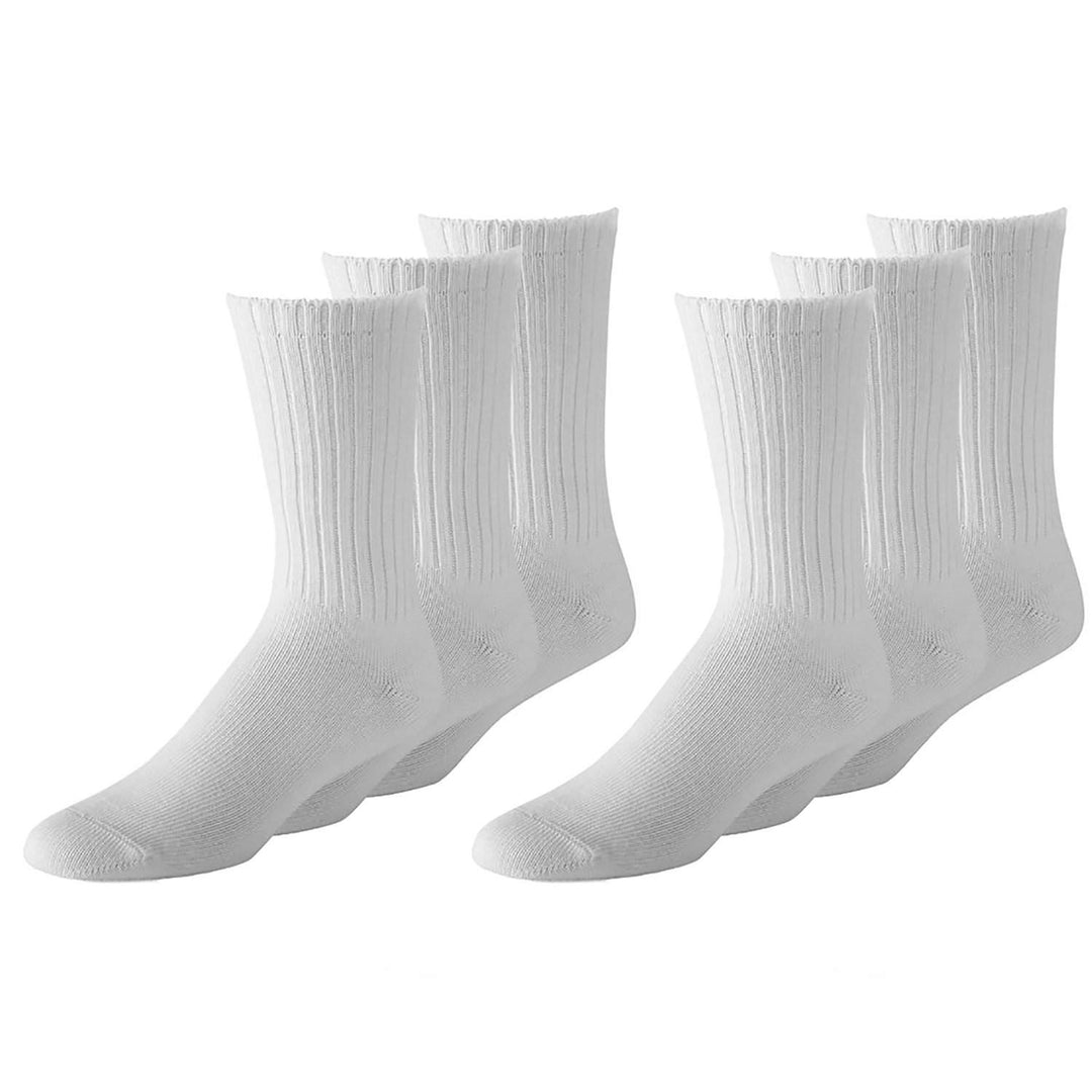 Mechaly Womens Athletic Crew Socks 60 Pairs Bulk Any Size Black White Grey Image 4