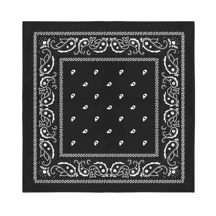 8 Pack X-Large Paisley Cotton Printed Bandana - 27 x 27 inches Image 1