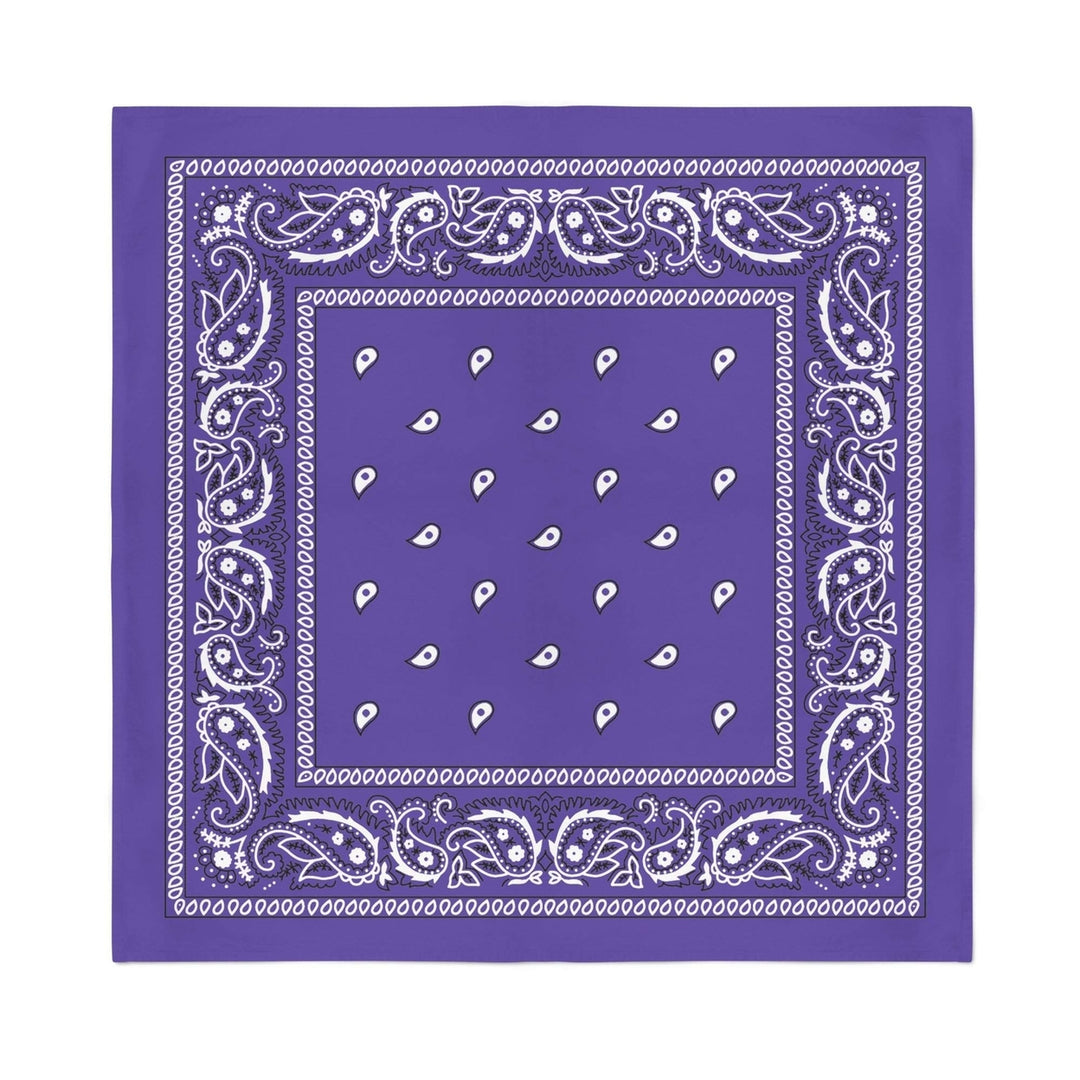 X-Large Paisley Cotton Bandanas 8 Pack 27x27 inches Double Sided Printed Image 8