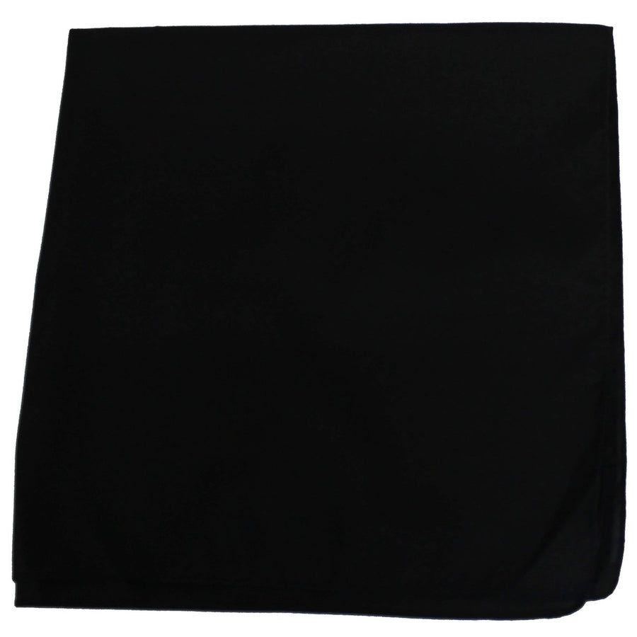 9 Pack Extra Large Cotton Plain Bandanas 27 x 27 Inches - Party and Decoration - Bulk Image 1