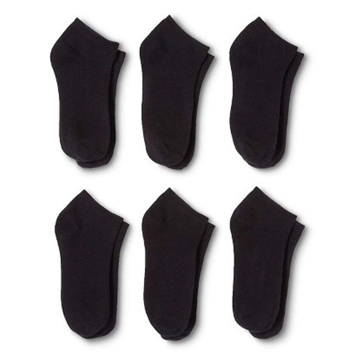 Uni Style Apparel Cotton No Show Ankle Socks 60 Pack Black and White Unisex Image 1