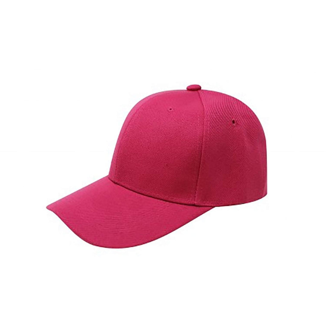 Balec Adjustable Baseball Cap Hat Plain Polyester Curved Brim One Size Assorted Image 6