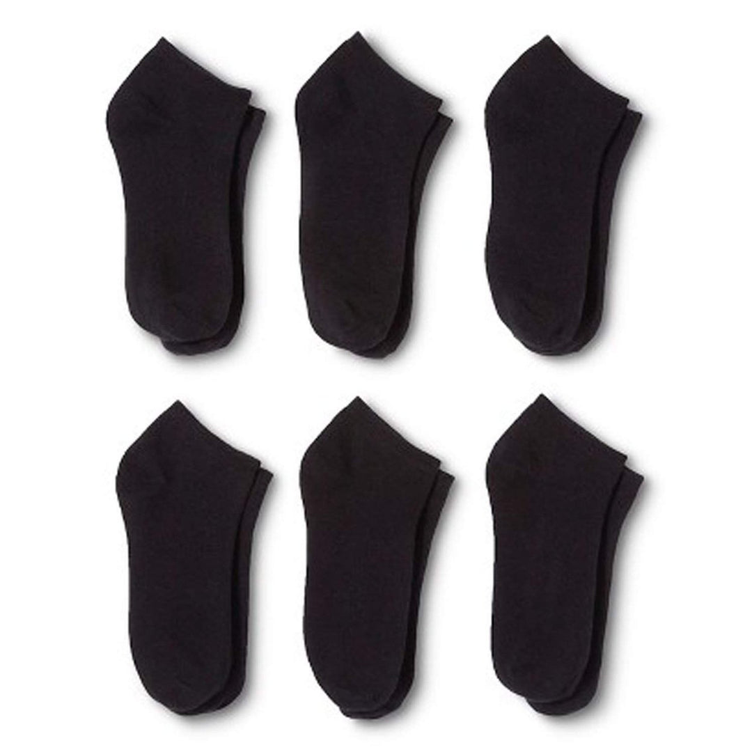 Uni Style Apparel Cotton Ankle Socks Low Cut No Show 12 Pack Black White Grey Image 1