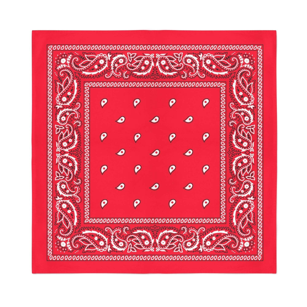 Jordefano Paisley Polyester Unisex Bandanas - Pack of 14 - Bulk Wholesale Image 2