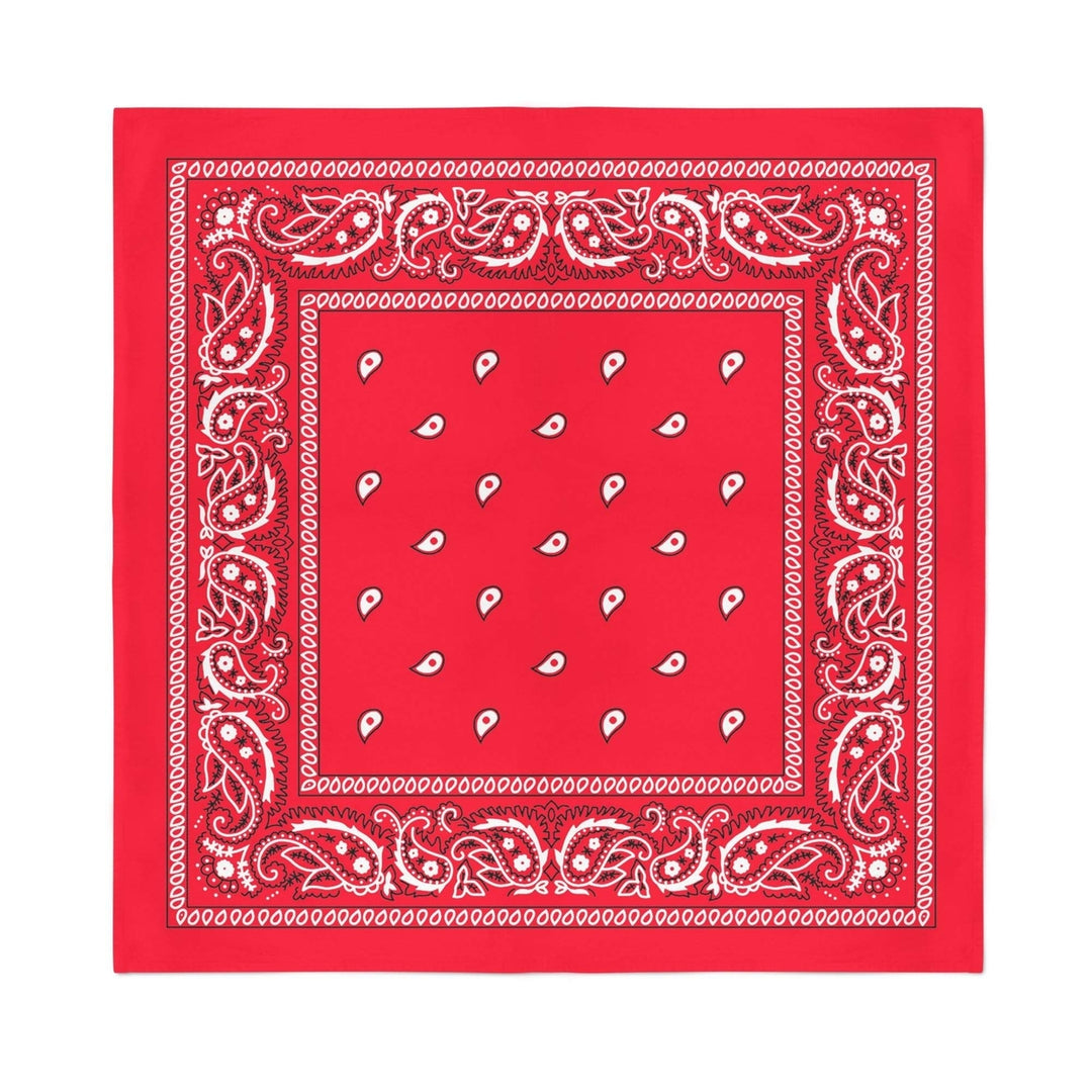 Jordefano Paisley Bandanas 14 Pack Unisex Polyester Bulk Wholesale Multiple Colors Image 2